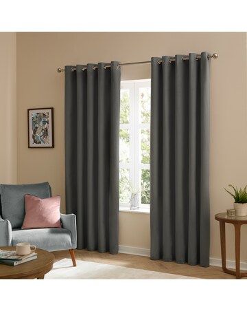 Furn. The Ultimate Velvet Blackout Eyelet Curtains
