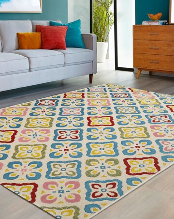 Tropicana Checker Indoor/Outdoor Rug