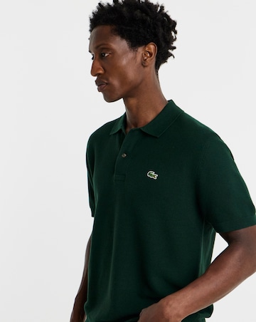Lacoste Short Sleeve Fine Knit Polo - Green