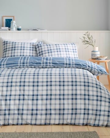 Catherine Lansfield Kelso Check Duvet Cover Set