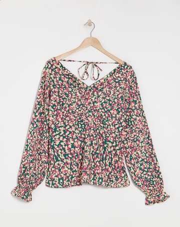 V Neck Tea Top