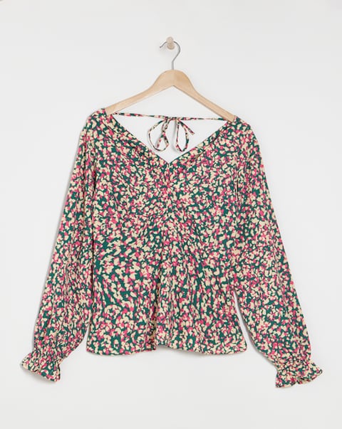 V Neck Tea Top