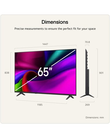 LG 65NU900B6LA 65in 4K UHD Smart TV