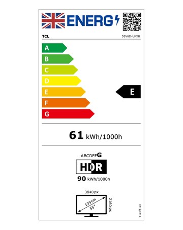 TCL 55V6D-UK 55in 4K HDR10+ Dolby Atmos Smart Fire TV