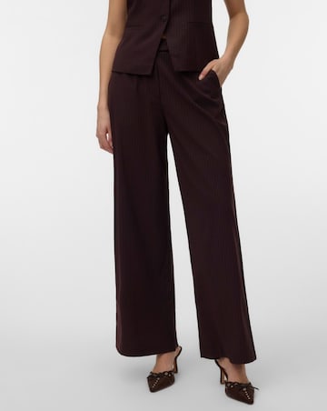 Vero Moda Riva High Waisted Pinstripe Straight Trouser