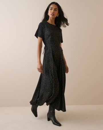 NOBODY'S CHILD GAIA POLKA DOT MIDI DRESS