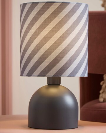 ValueLights Miley Grey Twist Table Lamp