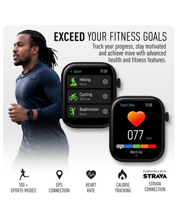 Reflex Active Spectre Silicone Strap Smart Watch - Navy