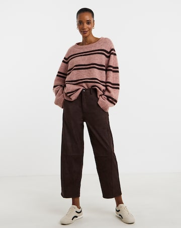 Suedette Barrel Trouser