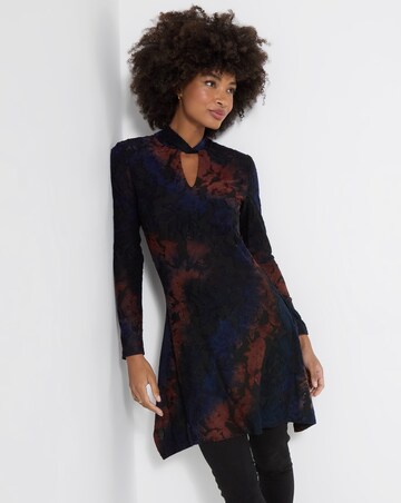 Joe Browns High Neck Floral Jacquard Tunic Top