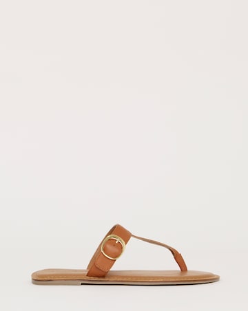 Fortune Leather Toe Post Sandals - Extra Wide Fit (EEE)