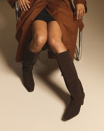 Nobody's Child Leather Pointed Knee High Boot - Standard Fit (D)
