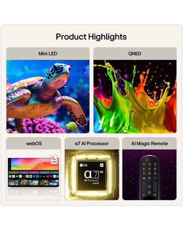 LG 65QNED7EB3C 65in QNED evo AI 4K Smart TV
