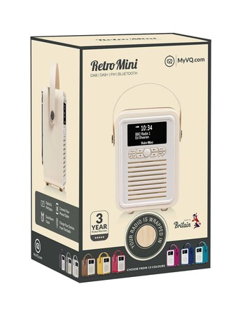 VQ Retro Mini DAB Radio - Oak