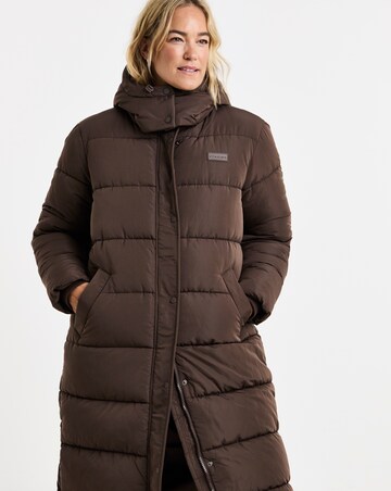 Gym King Longline Quilted Puffer Coat