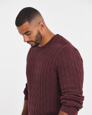 New Cable Design Crew Neck Jumper