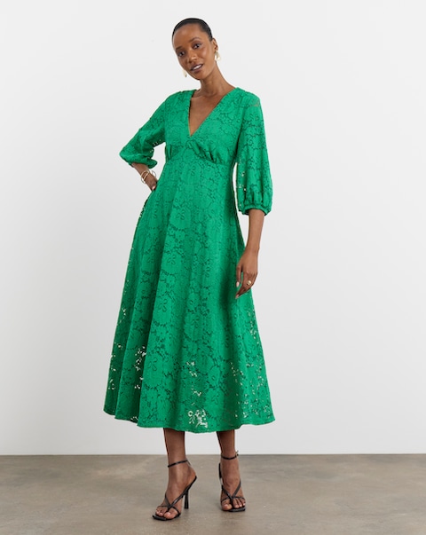Joanna Hope Midi Lace Dress