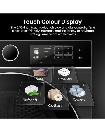 Hisense 5i 9kg KitchenFit Heat Pump Dryer Black