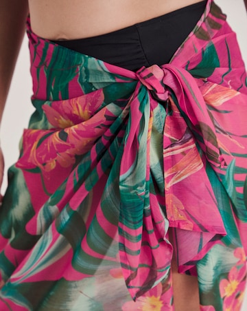 MAGISCULPT Tropical Print Midi Sarong