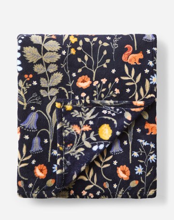 Woodland Animals Fleece Throw
