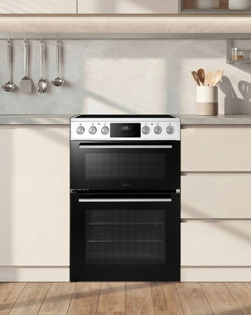 Midea 60cm Freestanding Electric Cooker - White + Installation