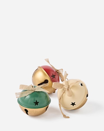 Gisela Graham Metal Bell Decorations - Set of 3