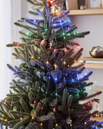Multi Coloured Cascading Tree Lights