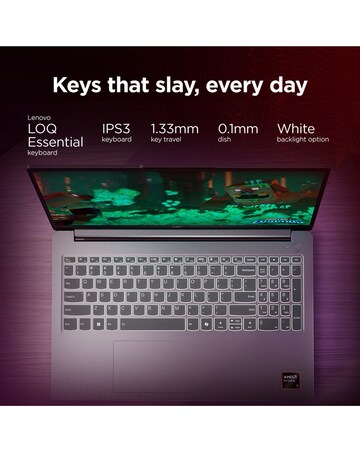 Lenovo LOQ Gaming Laptop - 15.6in R7 RTX4050 16GB 1TB