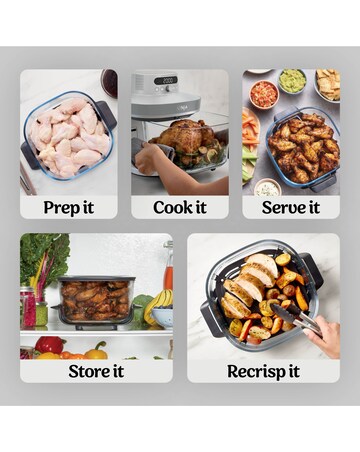 Ninja CRISPi PRO 5 in 1 Glass Air Fryer White