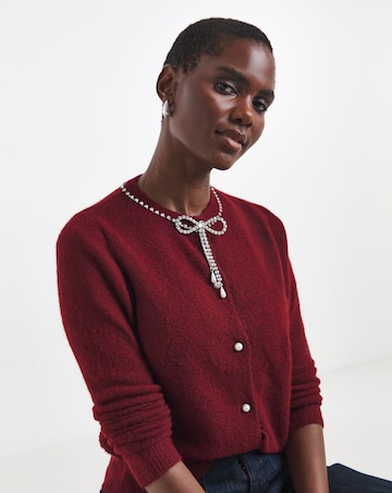 Diamante Bow Detail Cardigan