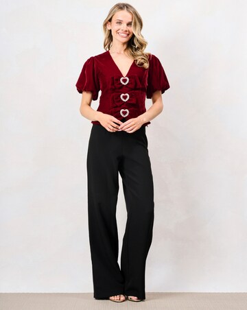 Hope & Ivy The Kia Embellished Top