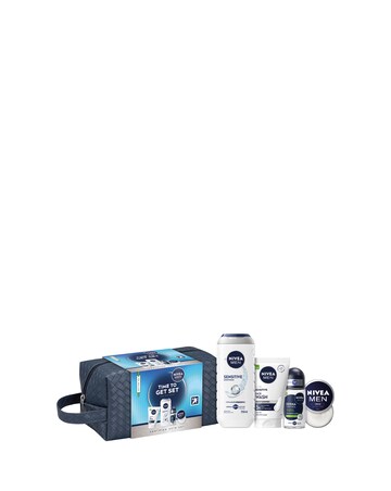 Nivea Men Sensitive Skincare Time To Get Set Giftset With Washbag