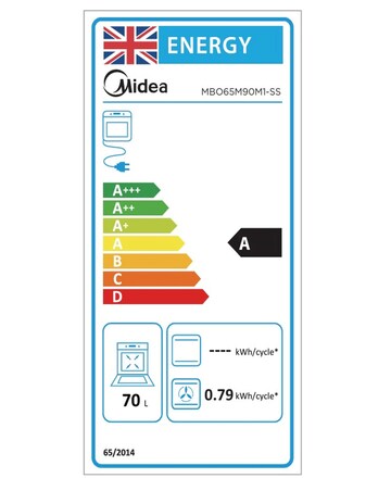 Midea Built-In Single Oven - Stainless Steel + Installation