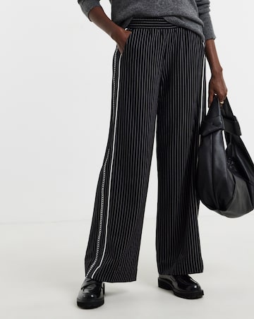 Stripe Trouser With Side Panel