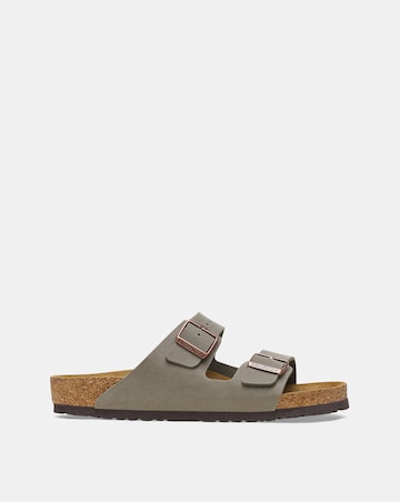 Birkenstock Classic Birkibuc Arizona Sandals - Stone