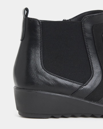 Cushion Walk Chelsea Wedge Boots - Extra Wide Fit (EEE)