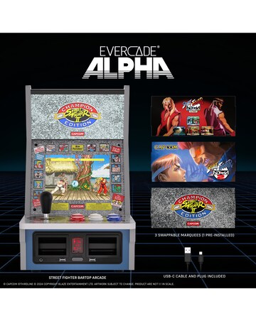 Evercade Alpha StreetFighter Retro Gaming Bartop Arcade