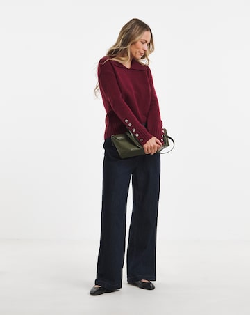 Collared Jumper With Poppers