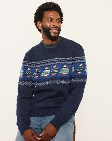 FatFace Puffin Crew Jumper - Navy
