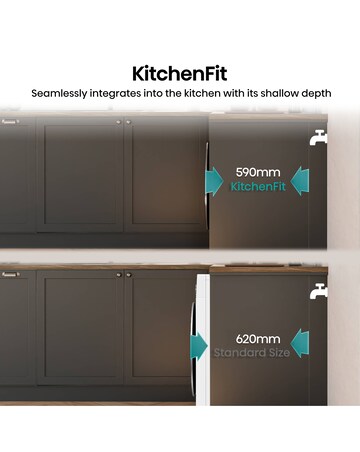 Hisense 5i 9kg KitchenFit Heat Pump Dryer White