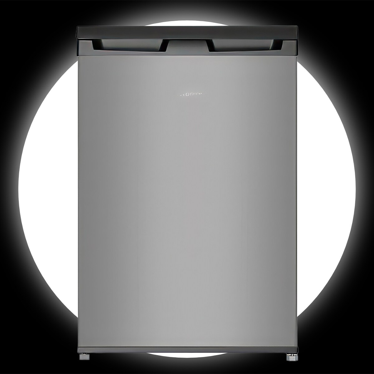 A stainless steel refrigerator.