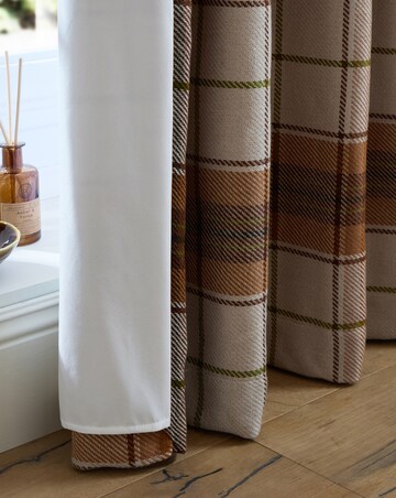 Catherine Lansfield Brushed Woven Glencoe Check Curtains