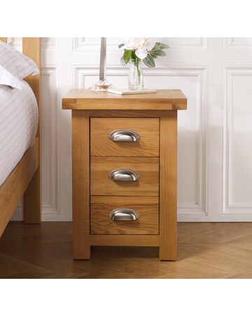 Woburn Small 3 Drawer Bedside Table