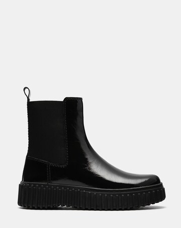 Clarks Torhill Maple Patent Chunky Boot Standard Fit