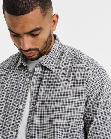 Jack & Jones Carter Long Sleeve Shirt - White/Black