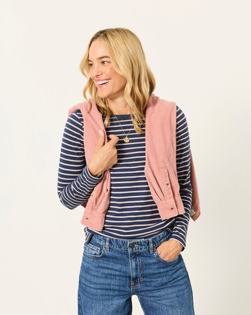 Fatface Breton Lurex Top