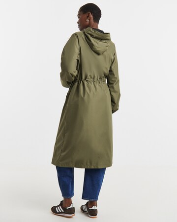 Chocolate Longline Lightweight Raincoat