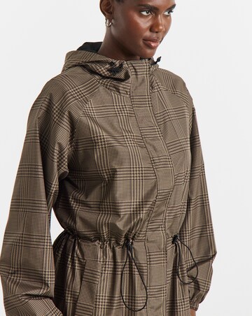 Khaki Longline Lightweight Raincoat