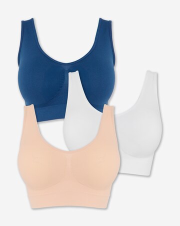 Pretty Secrets (3 Pack) Comfort Tops Navy/Blush/White