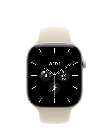 Apple Watch Series 12 GPS + Cellular 42mm - White Ceramic/Sand Sport Band - S/M